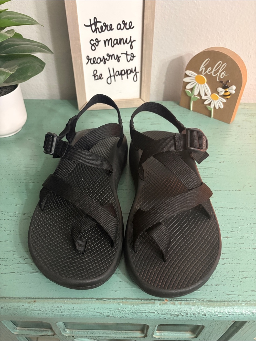 Chaco Kids Black Classic Adjustable Strap Sandals